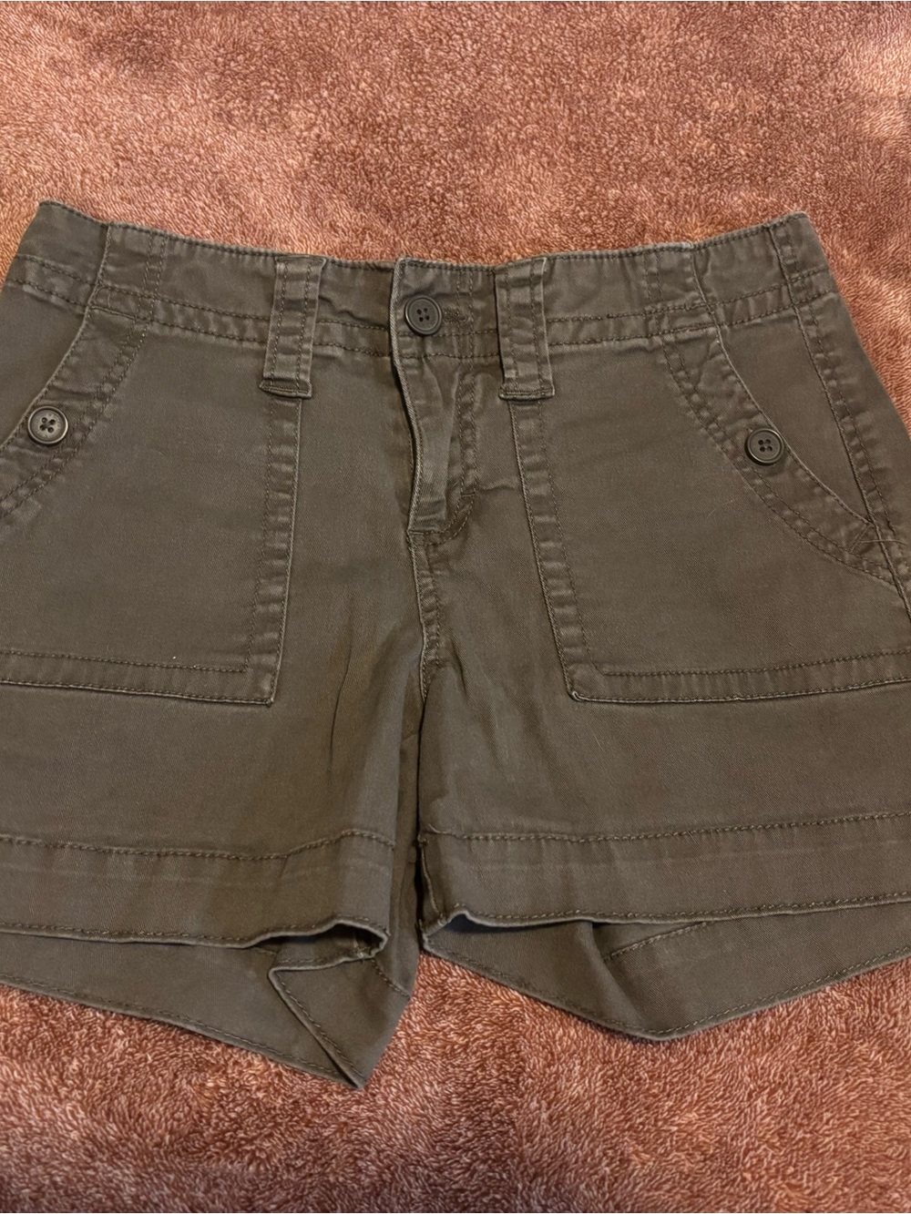 Faded Glory Olive Green Utility Shorts
